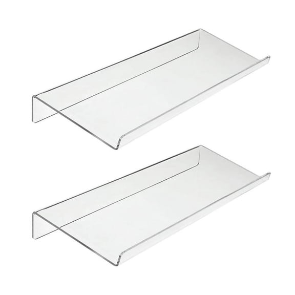 2pcs Clear Acrylic PC Computer Tilted Keyboard Stand For Typing And Working