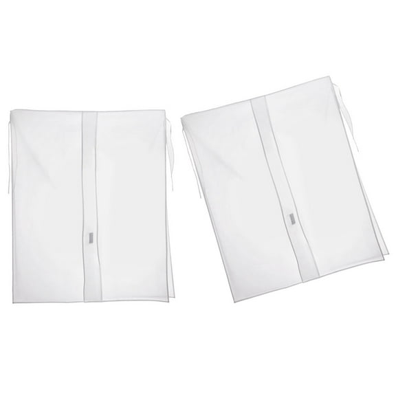 2pcs Clear Garment Rack Cover Dust Cover for Clothes Rack Garment Rack Protectors for Clothes Rack
