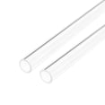 thumbnail image 1 of 2pcs Clear Rigid Acrylic Pipe 12mm(1/2") ID x 16mm(5/8") OD x 0.5m(20"), 2mm(3/32") Wall Round Tube, 1 of 5