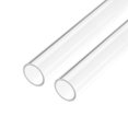 thumbnail image 1 of 2pcs Clear Rigid Acrylic Pipe 18mm ID x 22mm(7/8") OD x 0.5m(20"), 2mm(3/32") Wall Round Tube, 1 of 5