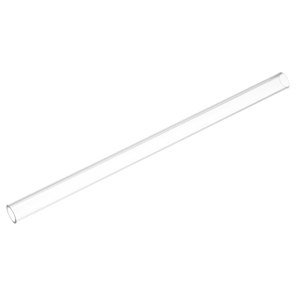 2pcs Clear Rigid Tubing Pipe 17mm ID x 20mm OD 305mm Plastic Polycarbonate Tube