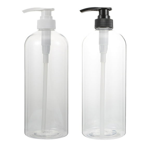 2pcs Clear Soap Dispenser With Pump Plastic Hand Soap Dispenser Soap Pump Bottles 1000ml