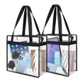thumbnail image 1 of 2pcs Clear Tote Bags, DISEN Stadium Approved Clear Shoulder Bag, Waterproof PVC Handbag for Sports, Games, Concerts, 1 of 8