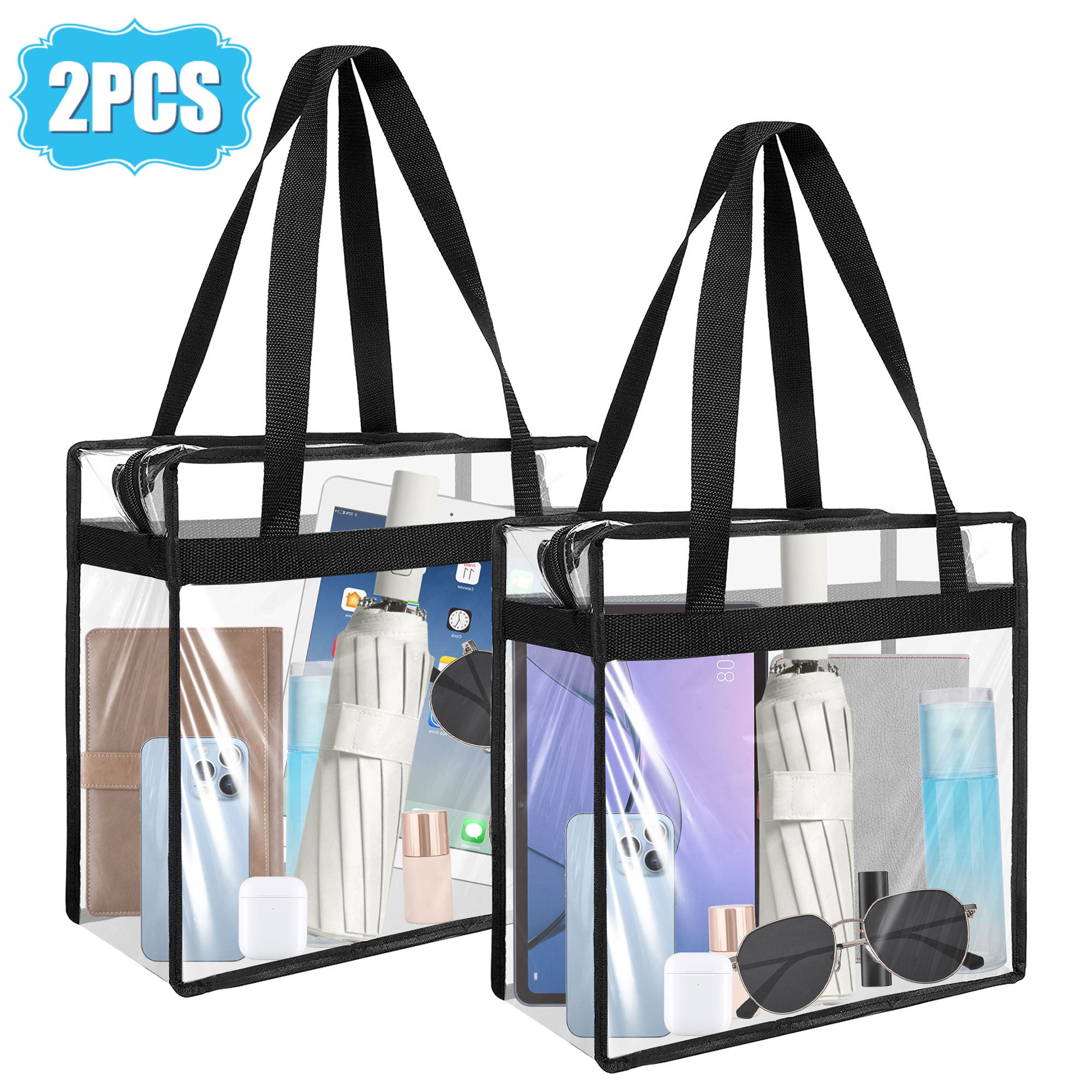 Clear Totes in Clear Bags Walmart