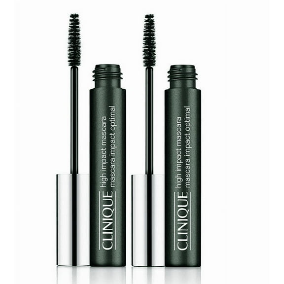 Clinique High Impact Mascara, 01 Black, 0.28 oz 2 Pack