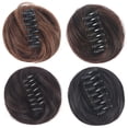thumbnail image 1 of 2pcs Clip On Hair Buns Women Hair Piece Updo Ponytail Hairpiece Hair Bun Faux Bun for Girls, 1 of 6