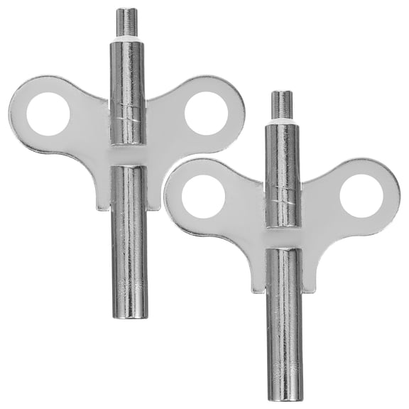 2pcs Clock Repairing Keys Silver Antique Design for Personal Use and Decoration