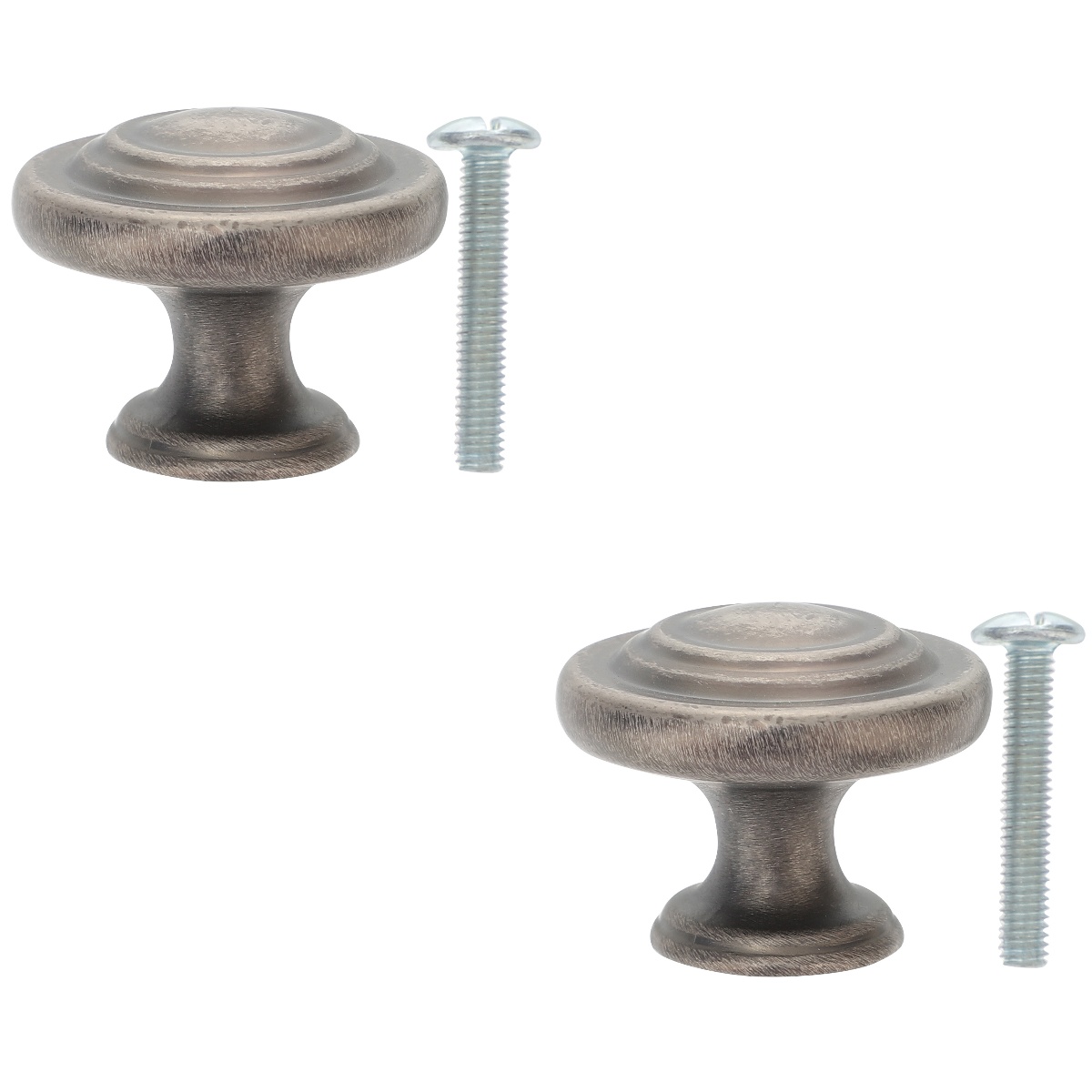 2pcs Closet Door Knobs Zinc Allot Single Hole Knob Pull Knob for