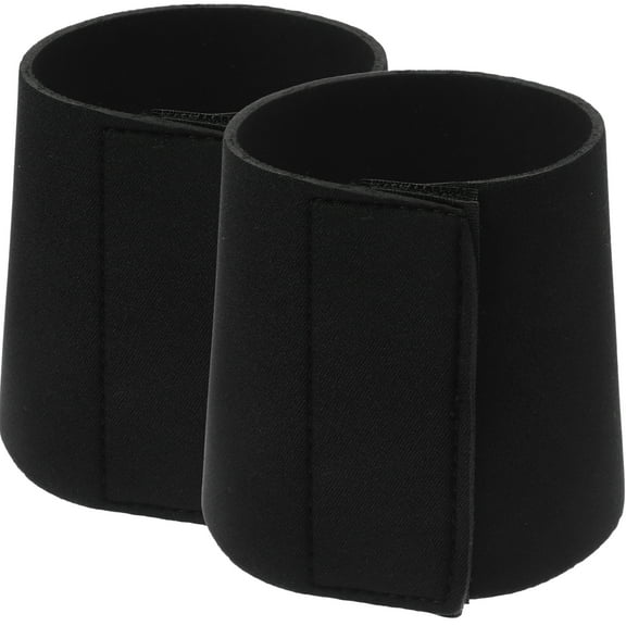 Raindrops Reusable Neoprene Coffee Cup Protector Sleeve Black for Kitchen 2Pcs