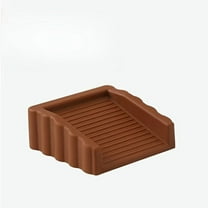 2pcs Coffee Brown Door Stopper Set – Windproof Non-Slip Matte Wedge Blocker for Door & Floor Protection, Durable Anti-Collision Stopper for Home & Office