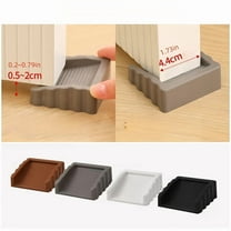 2pcs Coffee Brown Door Stopper Set – Windproof Non-Slip Wedge for Door & Floor Safety, Durable Anti-Collision Stopper for Home & Office
