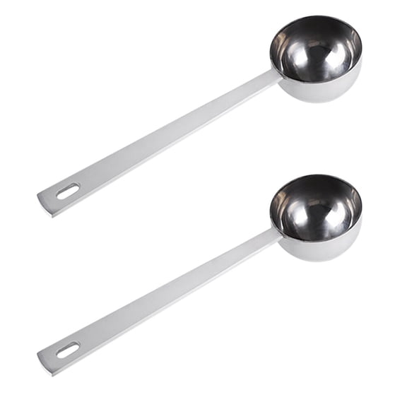 2pcs Coffee Scoop Teaspoon Tablespoon Stainless Steel Powder Measuring Spoons
