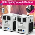 thumbnail image 1 of 2pcs Cold Spark Machine,3 Gears Height Adjustable DMX Stage Firework Effect Machine for Wedding Stage DJ Disco Dance Show,White, 1 of 7