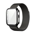 thumbnail image 1 of 2pcs Combined, Leisure, Sports, Business, Blue, Soft, Breathable, Easy To Wear, Close To The Wrist, Stainless Steel Material, Loop-Type Magnetic Buckl, 1 of 4