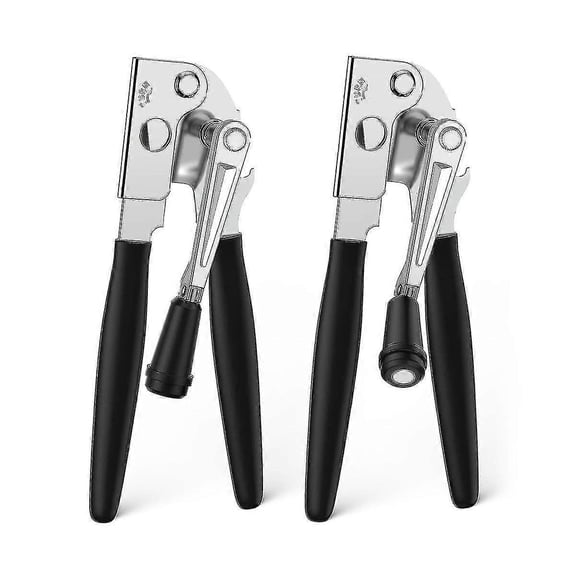 2pcs Commercial Can Opener Heavy Duty Hand Can Opener Manual Handheld Can Opener With Easy Crank Ha