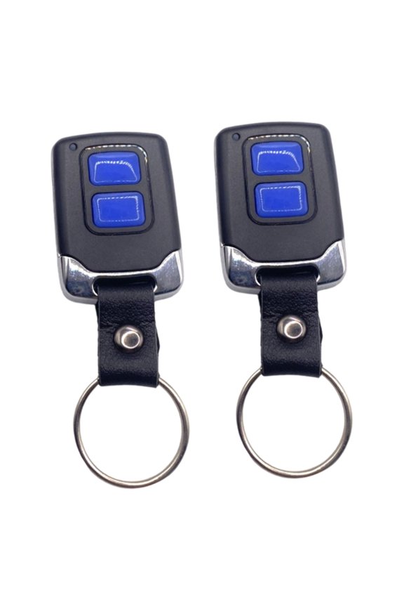 2pcs Compact Keychain Remotes Strong Plastic Construction Garage Door Keychain Remote Control for Garage Door Openers