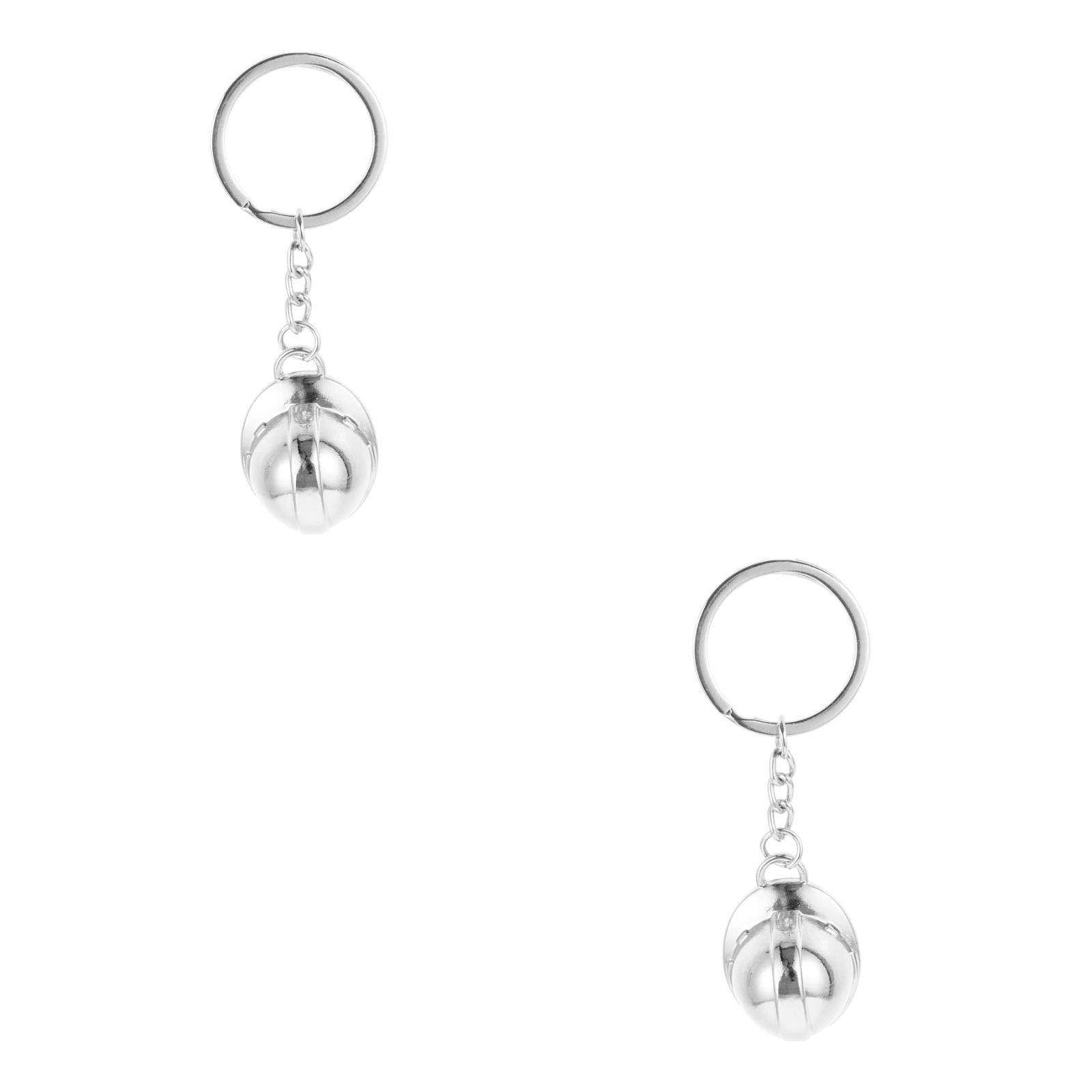 2pcs Construction Keychain Helmet Key Ring Decor Helmet Charm Keychain ...