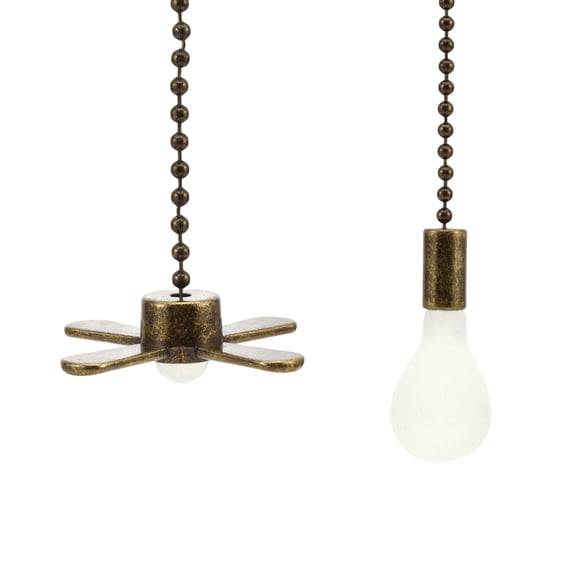 2pcs Convenient Fan and Light Bulb Pull Chain Decorative Pull Chains for & Lights Easy to Install & Control