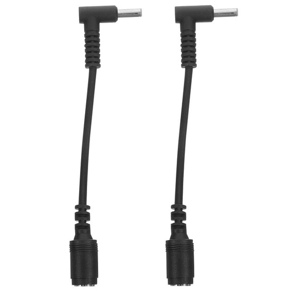2pcs Conversion Converter Plug Cable Cord Adapter Cable Compatible Adapter Cable Cord Converter for Computer Laptop Ultrabook ( Black )