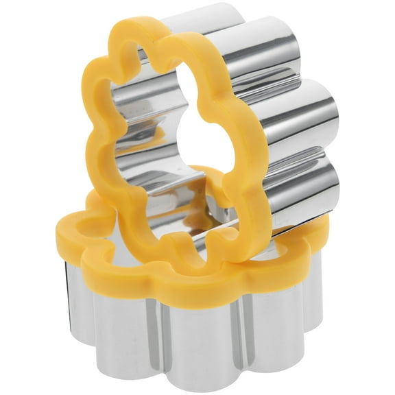 2pcs Cookie Cutter Stainless Steel DIY Cookie Baking Cutters Mold Flower Cookie Baking Tool Random Color