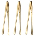 thumbnail image 1 of 2pcs Cooking Tweezers Tongs, Stainless Steel Chef Tweezer Kitchen Tools for BBQ, Multi-Function Food ToolsGoldS, 1 of 5