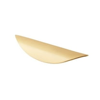 2pcs Copper Gold Cabinet Handles Drawer Knobs Black Kitchen Handles Cupboard Door Pulls Half Moon Furniture Handle