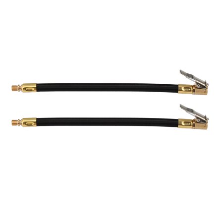 2pcs Copper Nylon 20cm 8" Tire Valve Connect Pipe Air Chuck Inflator Compressor Pump Extension Hose for Car Motorbike