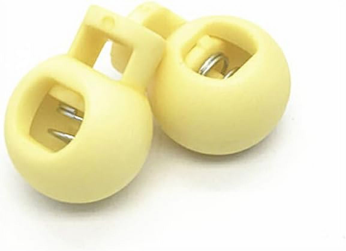 2pcs Cord Stoppers Lock End Toggles with Spring Sewing Tightening