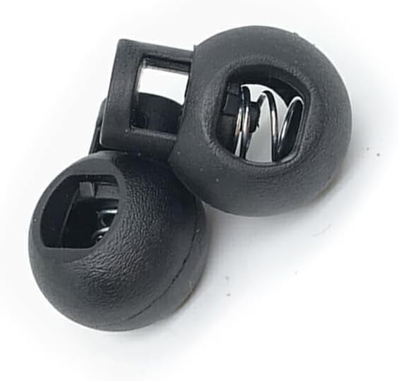 2pcs Cord Stoppers Lock End Toggles with Spring Sewing Tightening