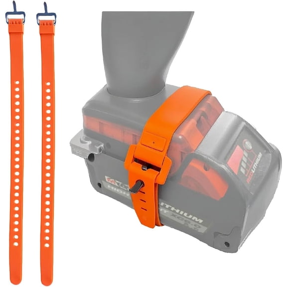 2pcs Cordless Tool Battery Strap | Adjustable Elastic Tie-Down | Prevents Battery Fall-Off | Compatible with 20V/M18 | Fits DCF850/DCF845/DCD805 Drills/Drivers/Wrenches