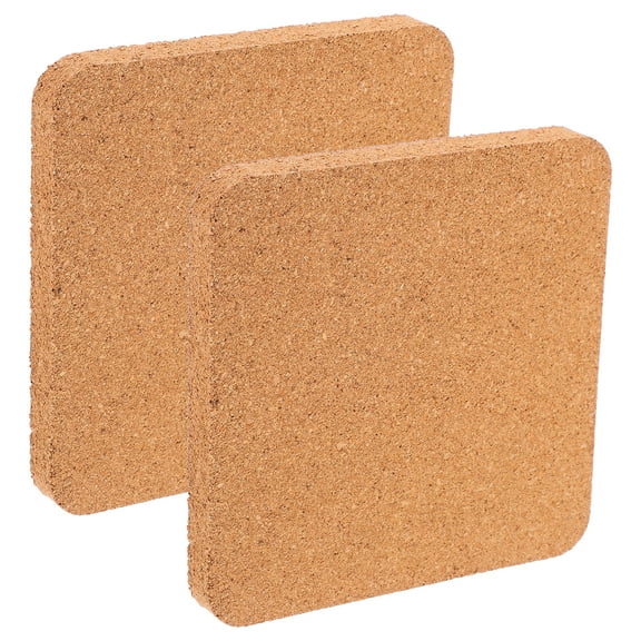 2pcs Cork Board Blank Cork Board Small Bulletin Board Cork Tile for Wall Craft Supply