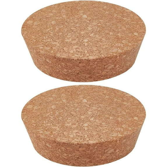 2pcs Cork Bottle Stoppers 4.7~4.1 inch Wooden Tapered Cork Plug Wood Corks Lids Bottle Lids Cork Stoppers Wine Bottle Stoppers Wood Jar Cork for Kitchen Wedding Favor Canning