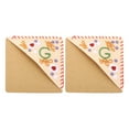thumbnail image 1 of 2pcs Corner Bookmark, Letter Book Mark Personalized Embroidered Bookmark for Reading Women Book Lovers, Beige, Letter G, 1 of 6