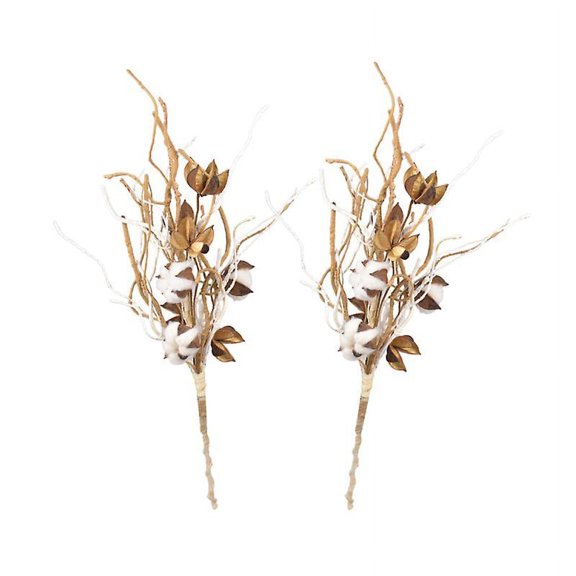 2pcs Cotton Flower Shell Crafts