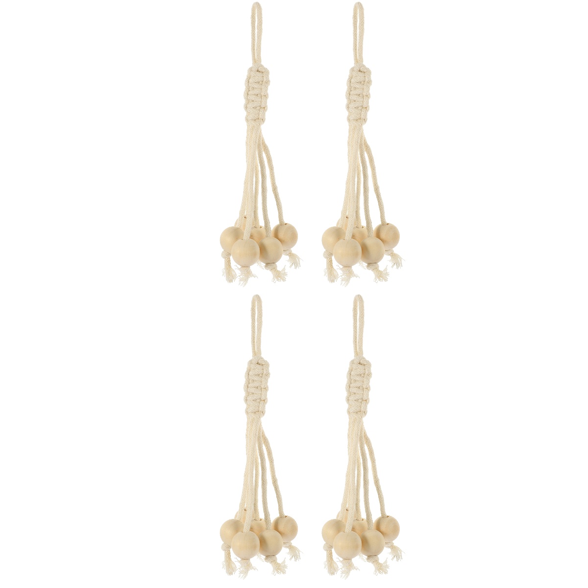 2pcs Cotton Rope Banana Hanging Wooden Beads Rope Banana Hanger Banana ...