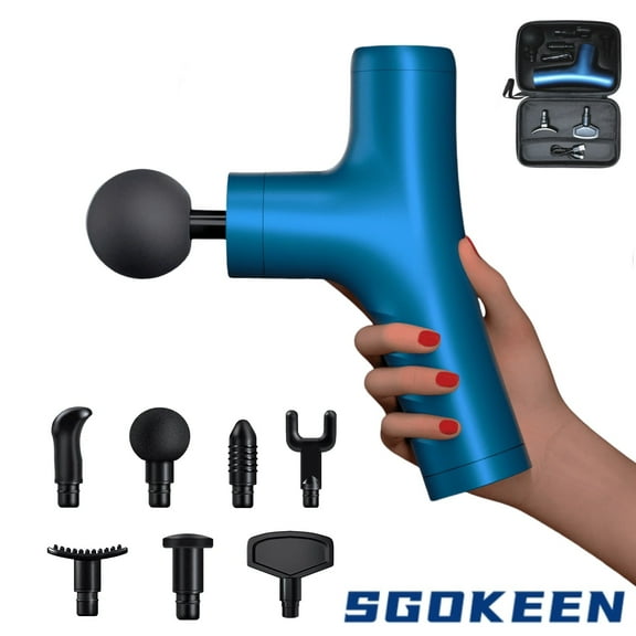 2025 Ultra-Quiet Muscle Percussion Massage Gun - 7 Heads Deep Tissue Relief w/32 Speeds & 6H Extended Battery For Premium Neck Back & Muscle Relief