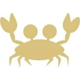 2pcs Crab Cutout Unfinished Wood Nautical Ocean Beach House Door Hanger