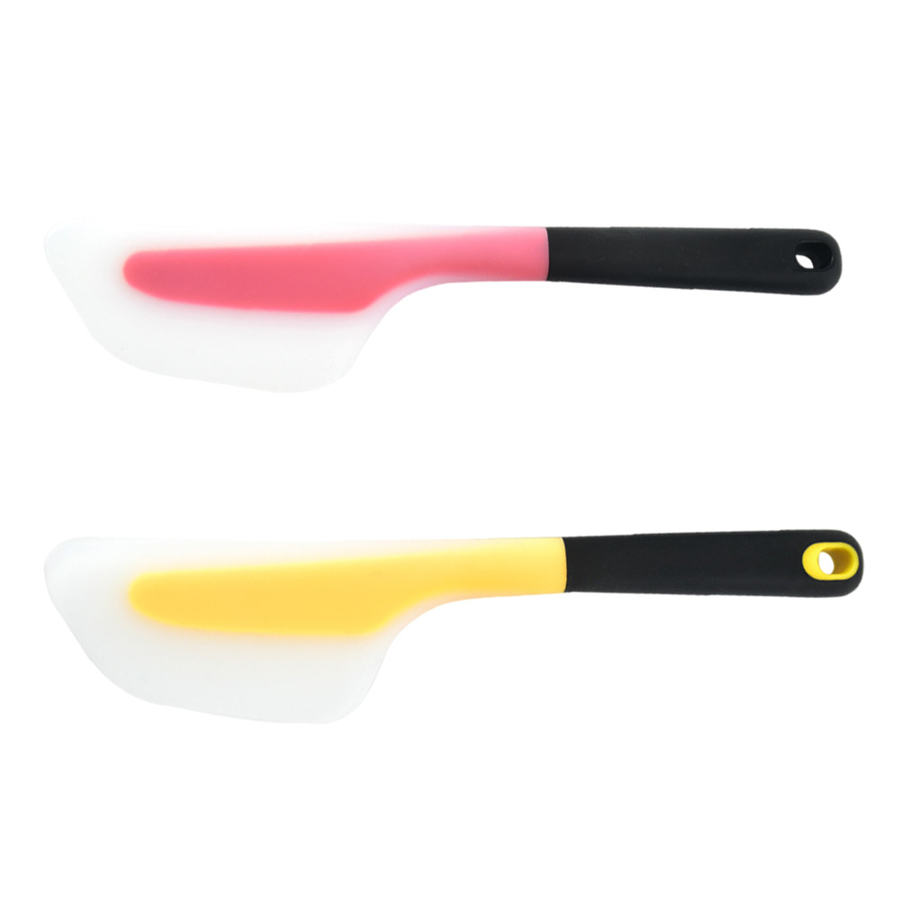 2pcs Cream Spreaders Butter Spatulas Silicone Cheese Scrapers Baking Utensils