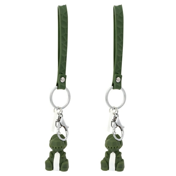 2pcs Creative Cartoon Animal Shape Key Chain Bag Pendant Small Gifts Key Rings