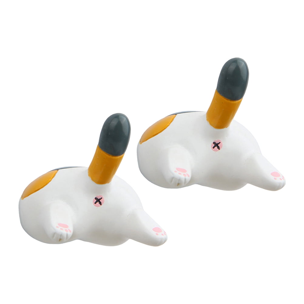 2pcs Creative Cat Butt Refrigerator Decor Decorative