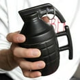 thumbnail image 1 of 2pcs Creative Ceramic Grenade Mug,Daily Water Mug With Lid,Military-style Embossed Coffee Cup, 1 of 6