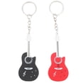 thumbnail image 1 of 2pcs Creative Guitar Key Rings Glowing Keychain Pendants Small Sound Guitar Keychain Pendant, 1 of 8