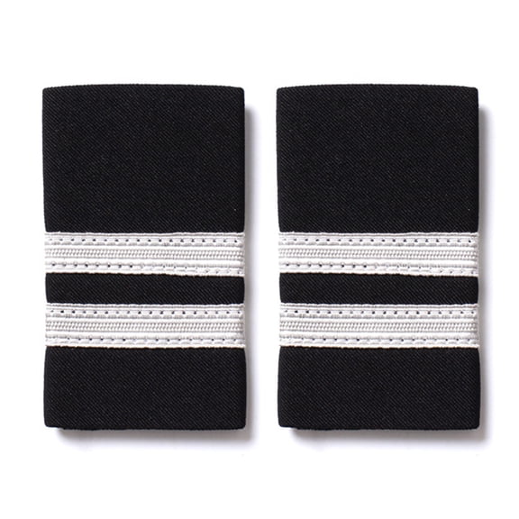 2pcs Creative Hand Embroidery Badge Multipurpose Epaulets Jackets Epaulette for Garment and Accessory Decoration