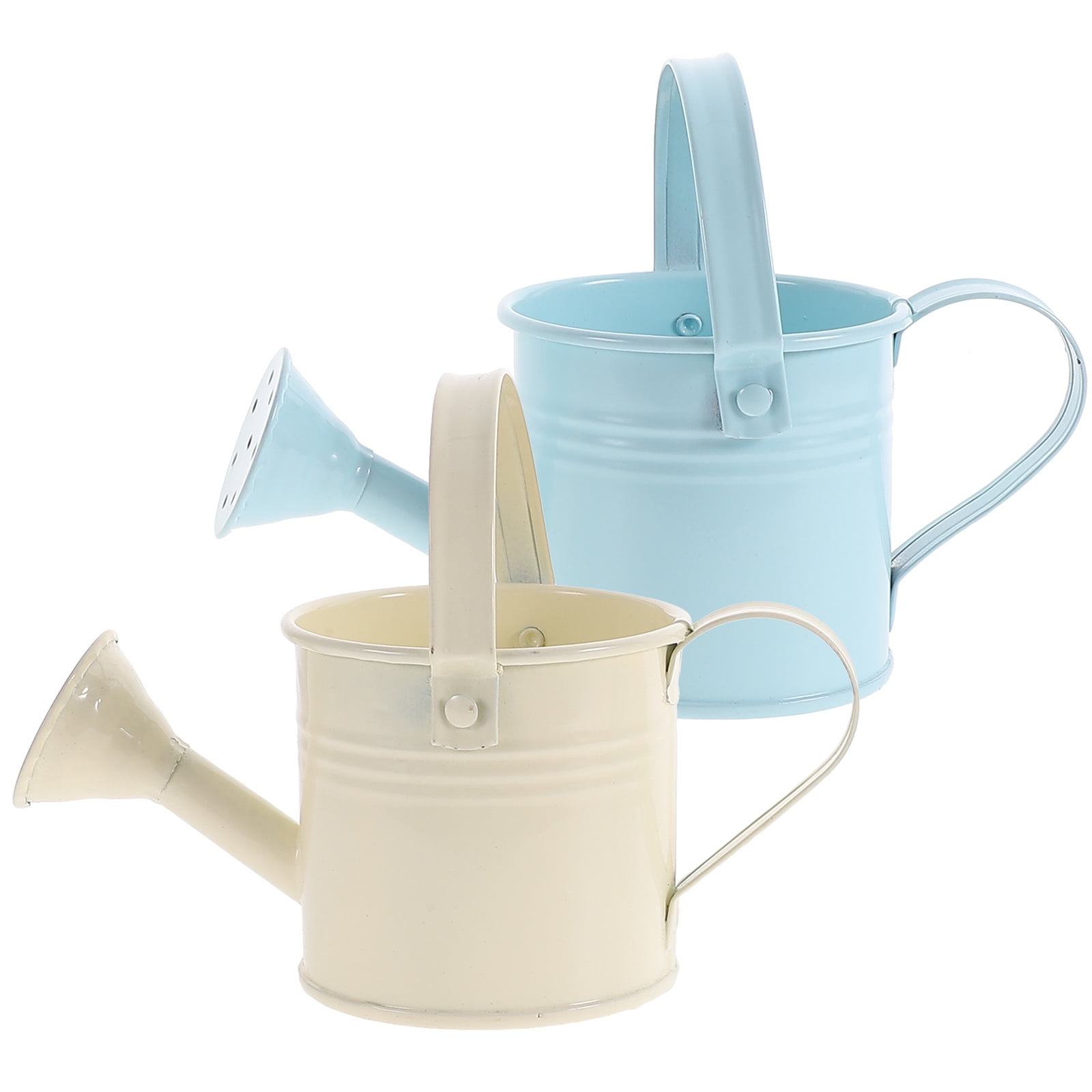 2pcs Creative Watering Tin Simple Watering Pot Durable Iron Sprinkling
