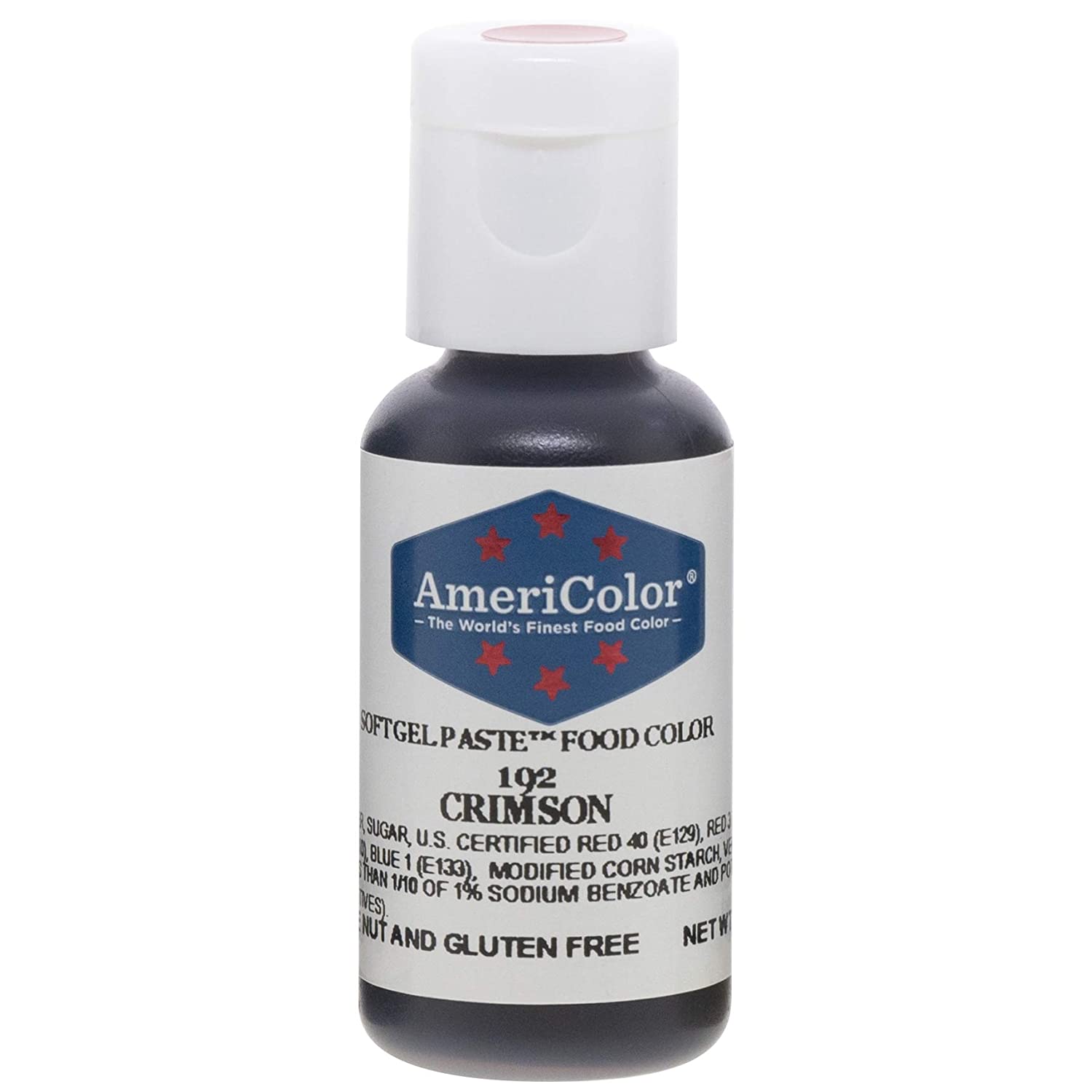 2pcs Crimson 0.75 Ounce Bottle Soft Gel Paste Food Color