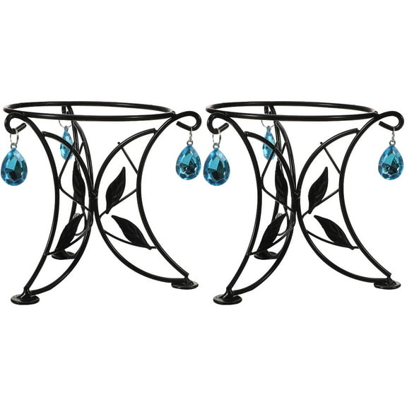 2pcs Crystal Ball Stand Gazing Ball Support Stand Ball Display Stand Crystal Ball Base Household Flowerpot Rack