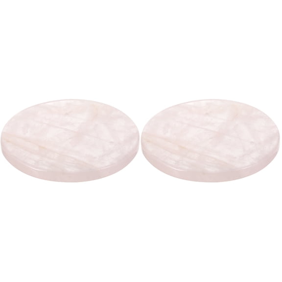 2pcs Crystal Coaster Natural Crystal Coaster Round Cup Mat Home Water Cup Crystal Coaster