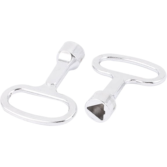 2pcs Cupboard Train Triangle Socket Spanner Key for 8mm Triangular Panel Lock