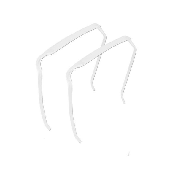 2pcs Curly Thick Hair Medium Headband, Invisible Hair Hoop,hairstyle Fixing Tool For Curly Hair, Thick HairWhite