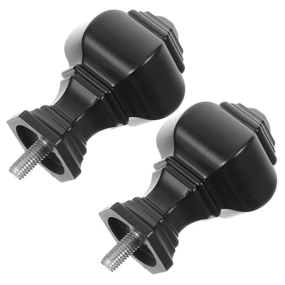 2pcs Curtain Rod Modern End Finial End Replacement Curtain Rod End Cap Supply
